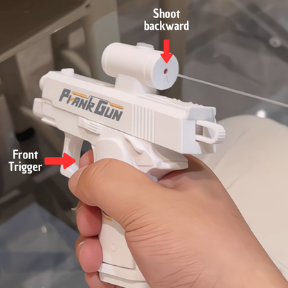 The Prank Gun - The Original Double Sided Reverse Water Gun That Shoots Front & Back!