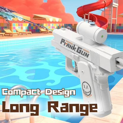 The Prank Gun - The Original Double Sided Reverse Water Gun That Shoots Front & Back!