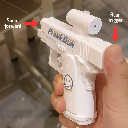 The Prank Gun - The Original Double Sided Reverse Water Gun That Shoots Front & Back!